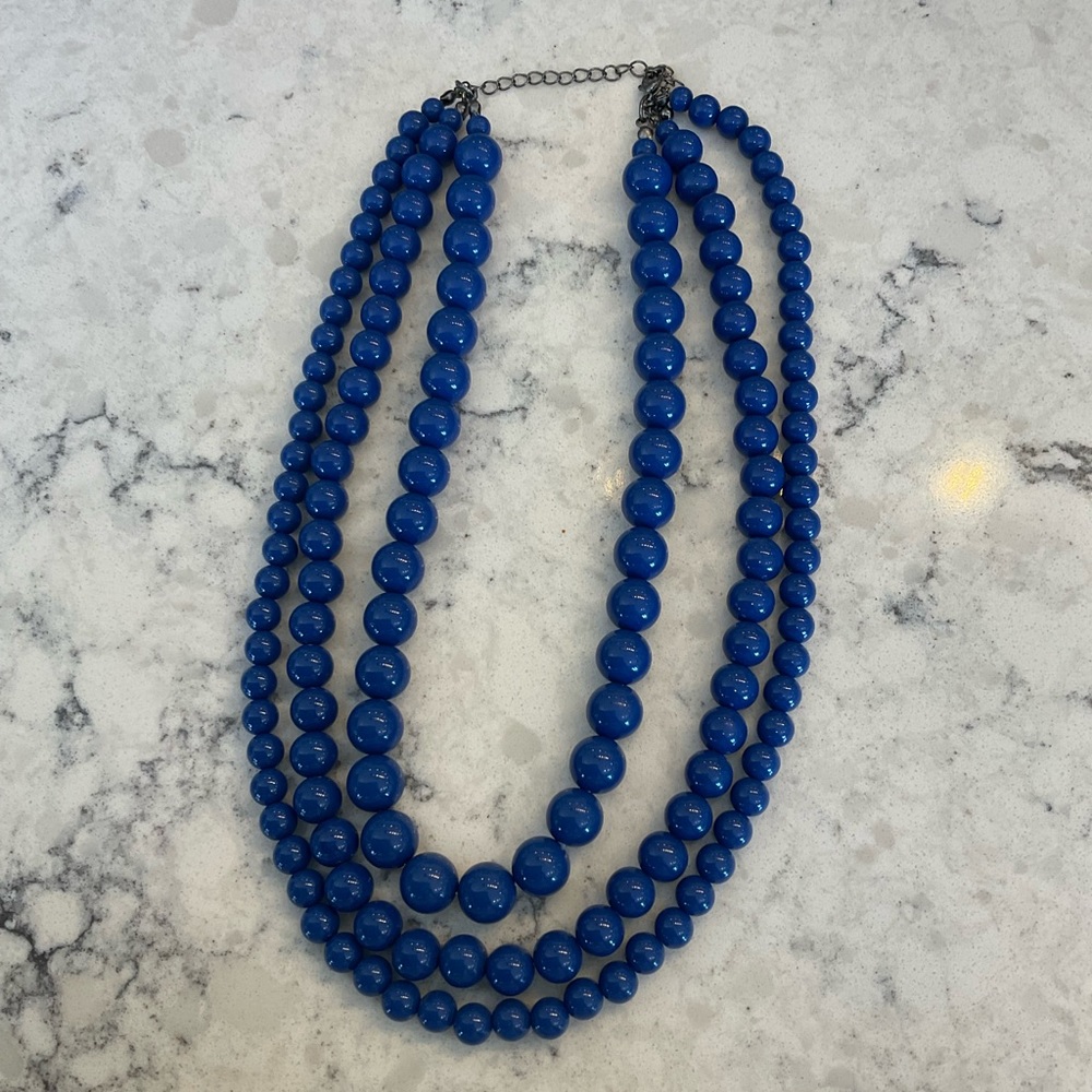 Blue Beaded Necklace